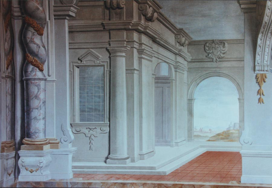 Restauration des fresques du château de Dardagny, 1988