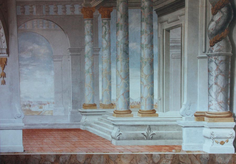 Restauration des fresques du château de Dardagny, 1988